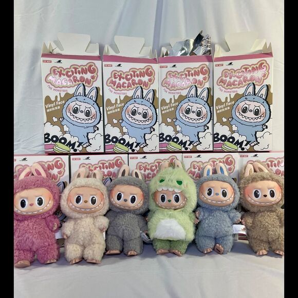 UNOPENED POP MART Exciting Macaron THE MONSTERS Labubu Vinyl Face Blind Box - Picture 2 of 8